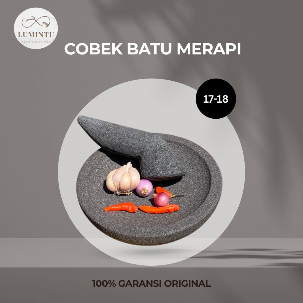 MERAPI STONE MORTAR 17cm - 18cm