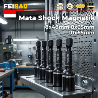 FEIBAO Mata Shock Magnetik Ukuran 8x48/8x65/10x65mm | Bahan CR-V | Shock Magnet Presisi Tahan Lama
