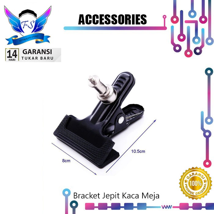 Nexus Table Glass Clamp Bracket สําหรับหลอดไฟ LED P260C P120C Godox P260 C