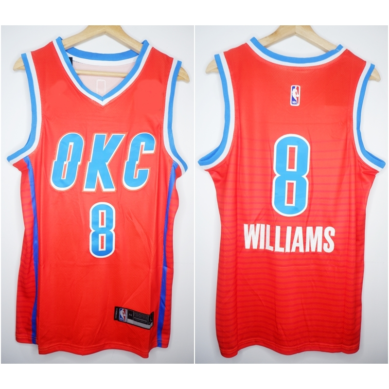 พรีเมี่ยมนําเข้าเสื้อบาสเก็ตบอล OKC 8 JALEN WILLIAMS STATEMENT ORN 23/24