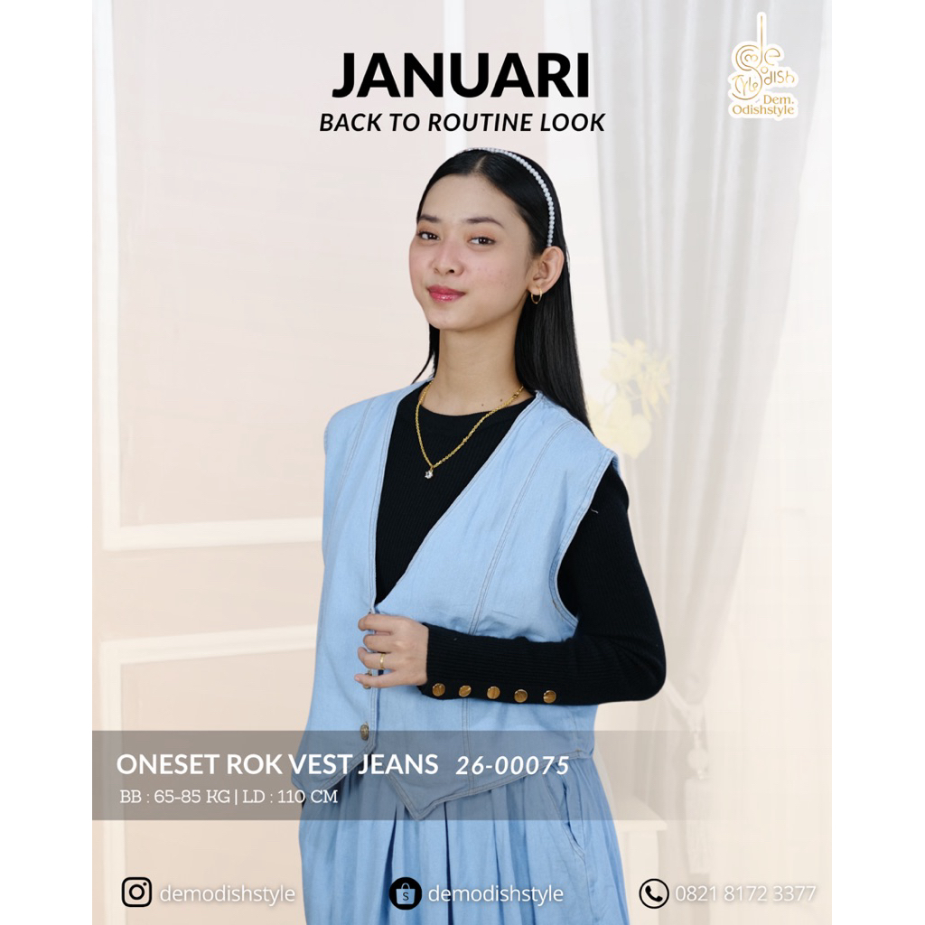 ONESET SKIRT กางเกงยีนส์ VEST