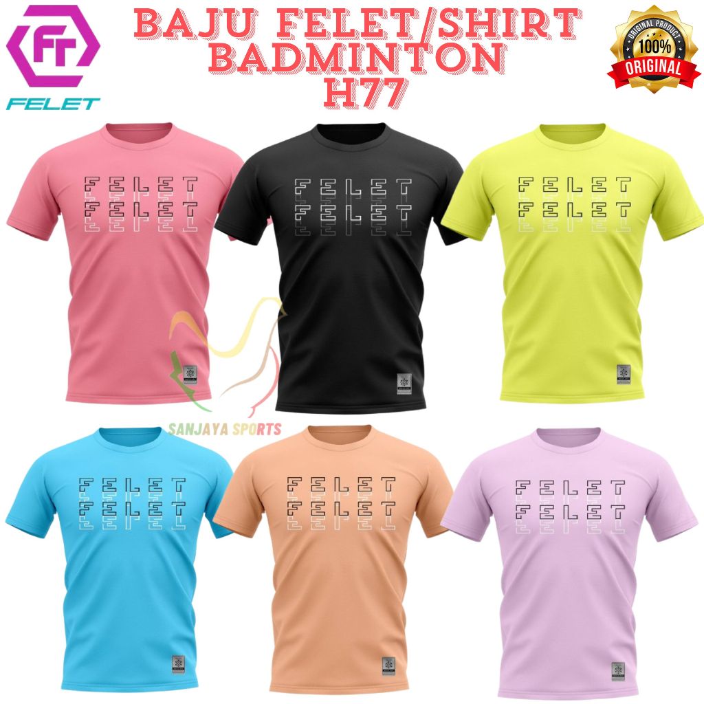 เสื้อ BADMINTON FELET RN H 77 H77 JERSEY T Shirt ORIGINAL