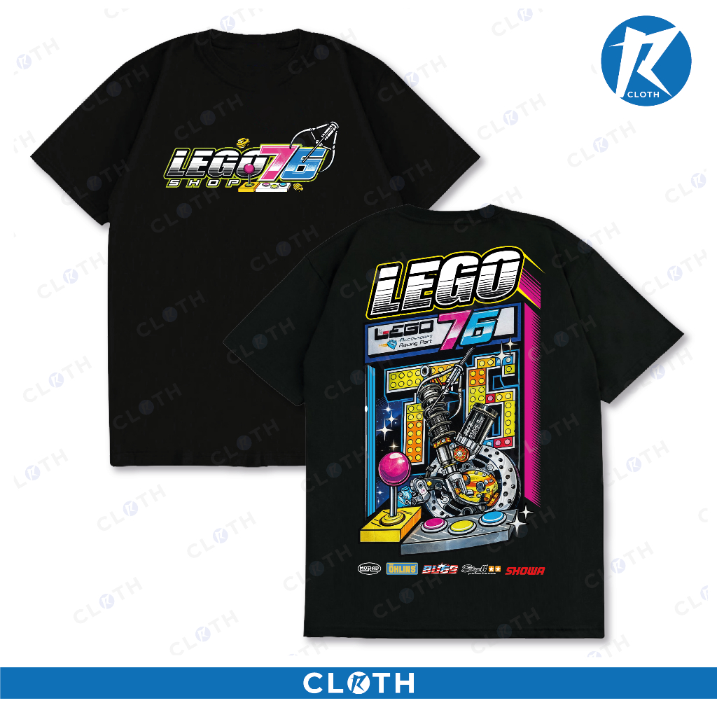 เสื้อยืด LEGO76 SHOP RACING THAILAND DRAG RACE AUTOMOTIVE COMBED24S