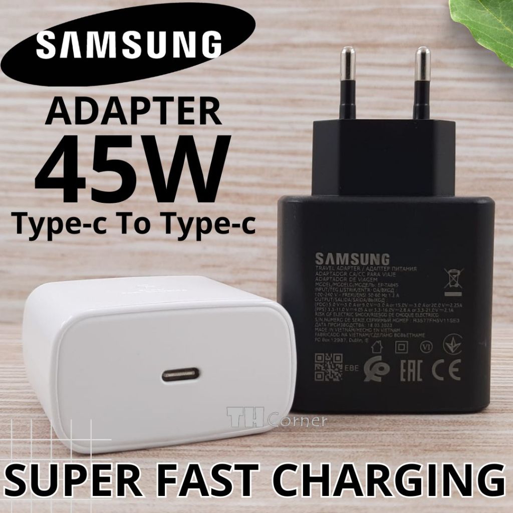 (WHOLESALE) SAMSUNG 45W C to C SHELL (Non Pack) หัวชาร์จ Samsung 45W C to C