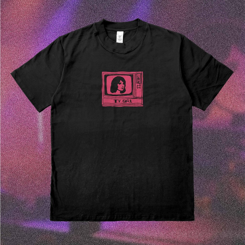 TV GIRL Heavyweight 16s (สีดํา) - เสื้อยืด Merch Band tv girl tv box Heavy Cotton Combed Bootleg