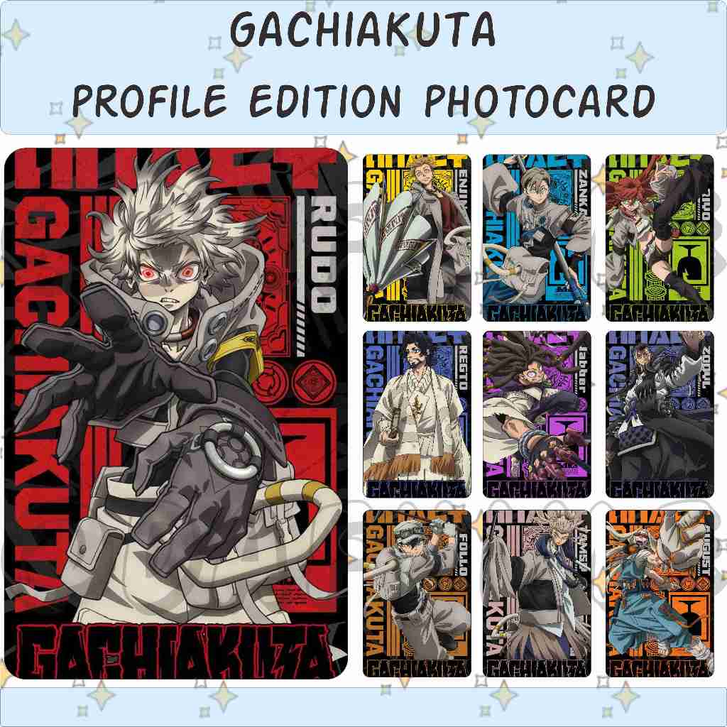 GACHIAKUTA PROFILE EDITION อะนิเมะโฟโต้การ์ด