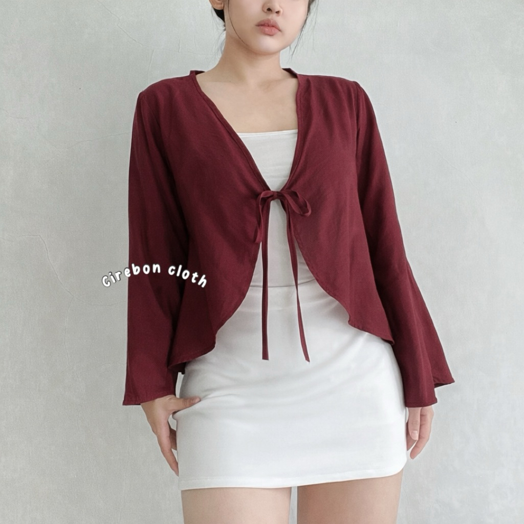 KIYANA Cirebon Cloth - Gita Outer / Beach Outer / Long Sleeve Outer / Summer Outer / เสื้อสเวตเตอร์ถ