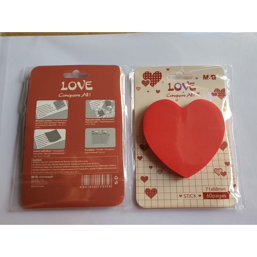 [ชิ้น] STICKY NOTE YD-944 MG / STICK NOTE YD944 MG / MEMO STICK AS33V174 LOVE MG 71MMX68MM