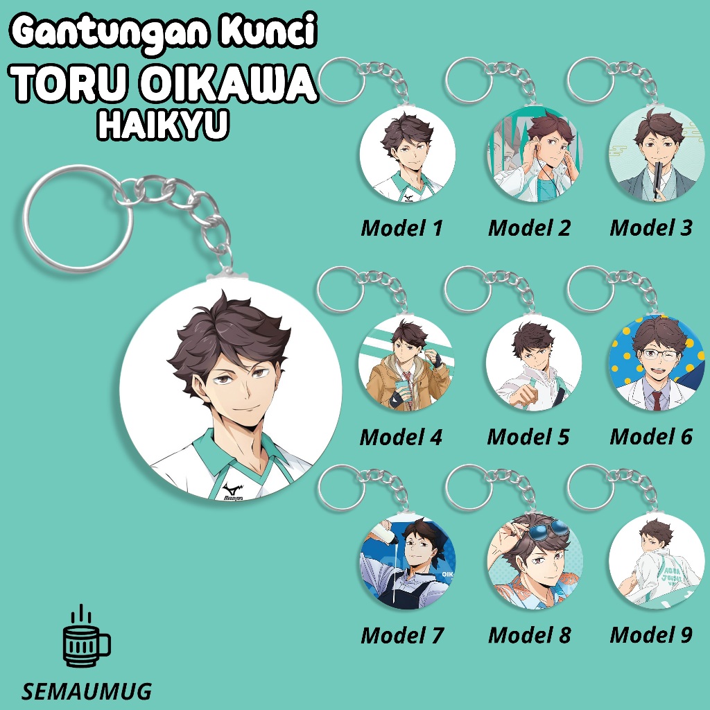 GANTUN TORU OIKAWA KEYCHAIN NGYAY ของขวัญอะนิเมะน่ารัก CUSTOM SAEMUG