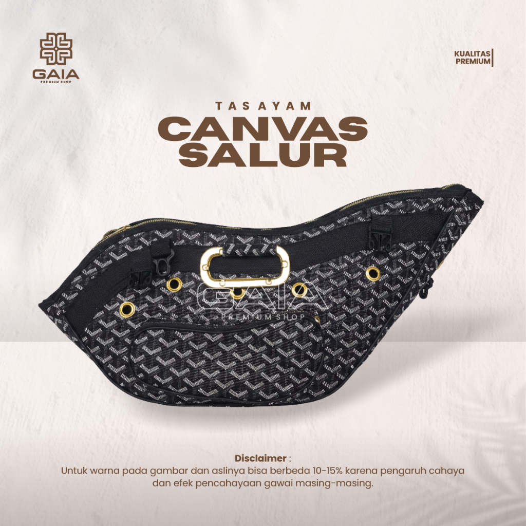 Kiso Bag Canvas Striped Material - Bangkok Chicken Bag for Fighting Cocks - วัสดุพรีเมี่ยม โฟมหนากัน