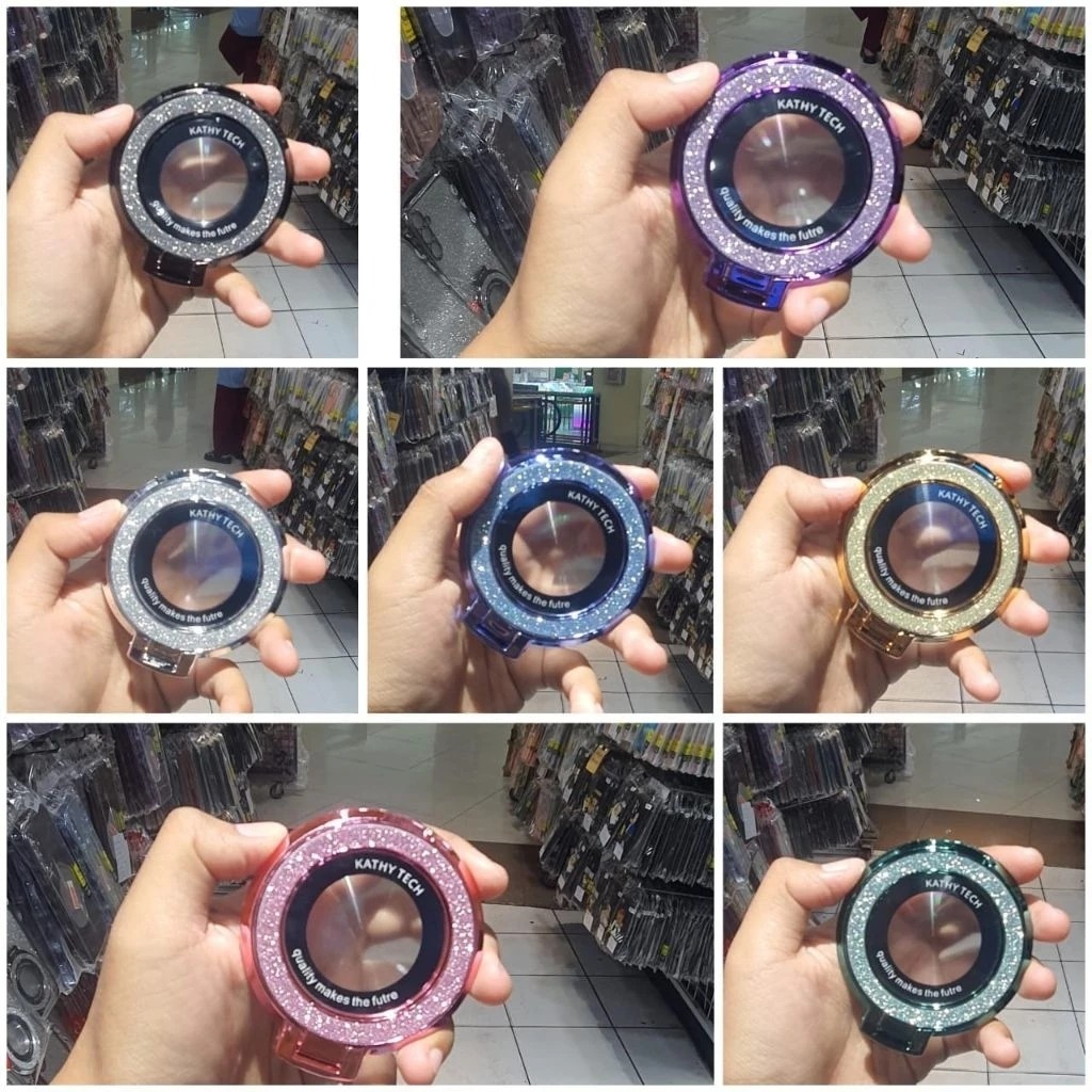 HP Magsafe Mirror Phone Stand Holder Magsafe Mirror Phone Stand Holder เลนส์กลิตเตอร์