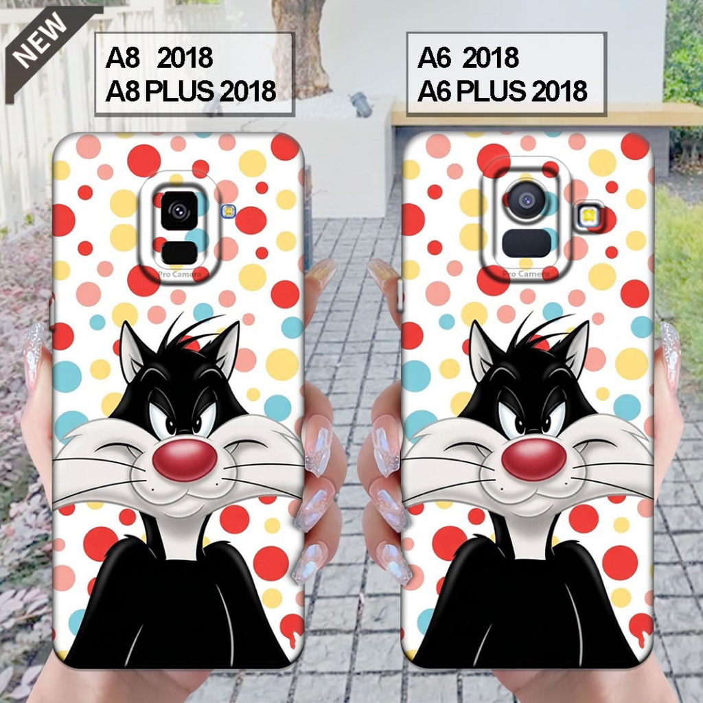 เคส Samsung A6 2018 | A6 PLUS 2018 - ซัมซุง A8 2018 | A8 PLUS 2018 _ปลอกซิลิโคนสีดําใส