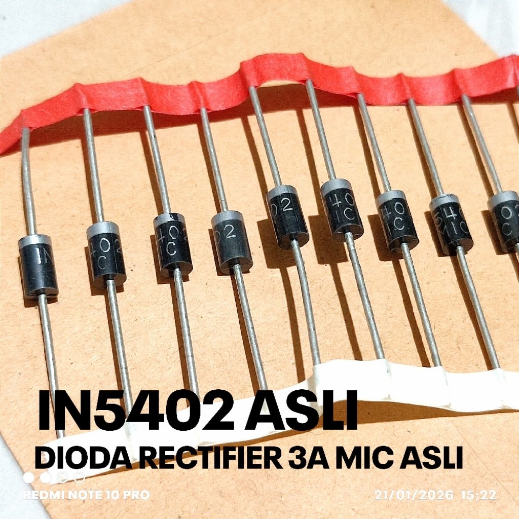 ไดโอด 1N5402 1N 5402 วงจรเรียงกระแสไดโอด IN5402 IN 5402 3A MIC ดั้งเดิม