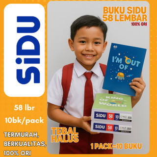 (PAK) Buku Tulis SIDU 38 + BONUS Sitcker / Buku Tulis Sinar Dunia 38 Lembar 10 pcs/ Buku Tulis Murah