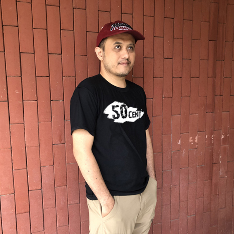 50 Cent โลโก้เสื้อยืดผ้าฝ้าย 100% ขนาด SML XL XXL 3XL 4XL