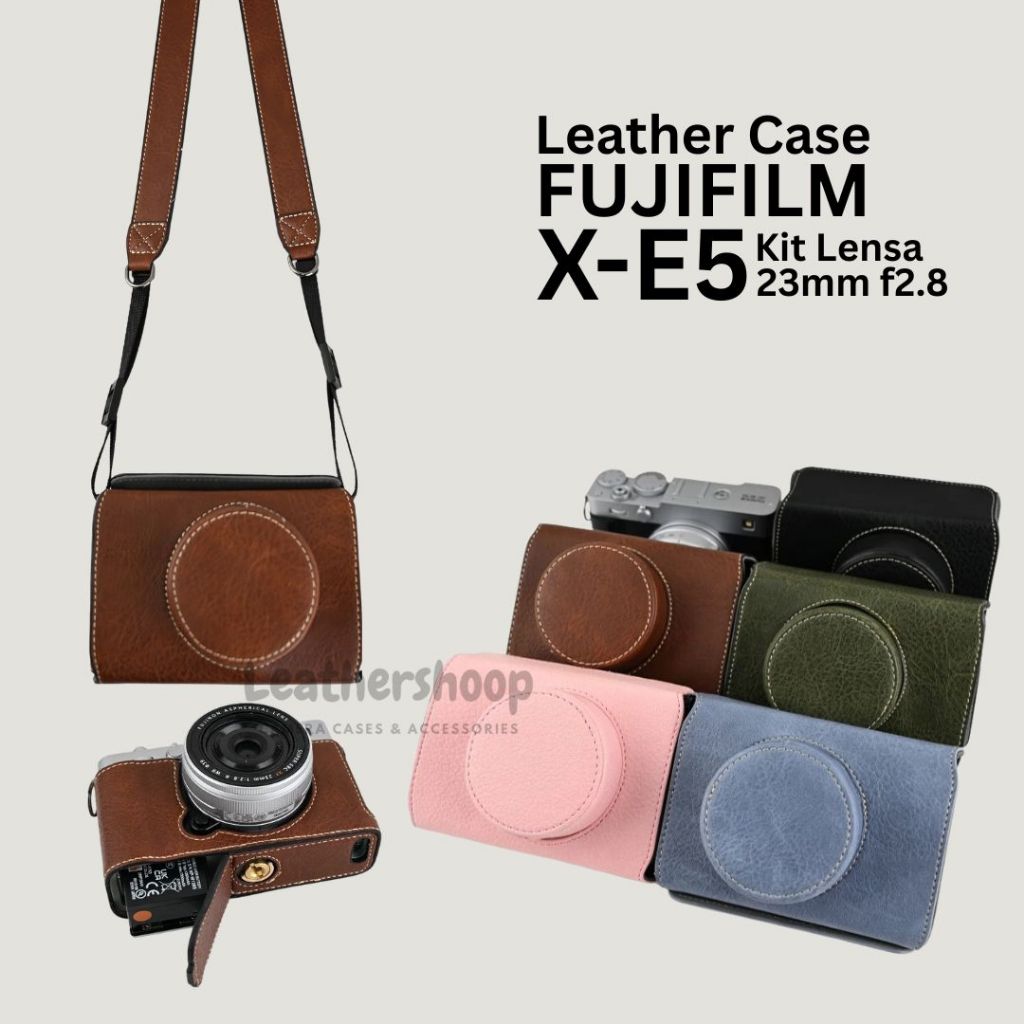 เคสหนังสําหรับ Fujifilm XE5 Fuji X-E5 Cover Protector แบบเต็มตัว
