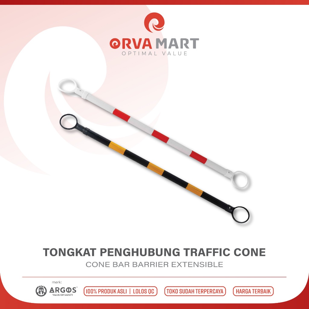 Argos Cone Bar Safety Road Barrier 1 - 2 เมตร / Argos Barrier Pole