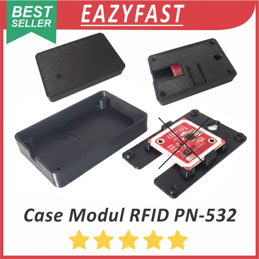 RFID Card Reader โมดูลกรณี PN532 โมดูล Home Box Holder กล่อง Stick-on RF ID Card PN 532