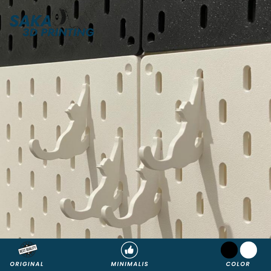 ตะขอรูปแมว Pegboard อิเกีย skadis