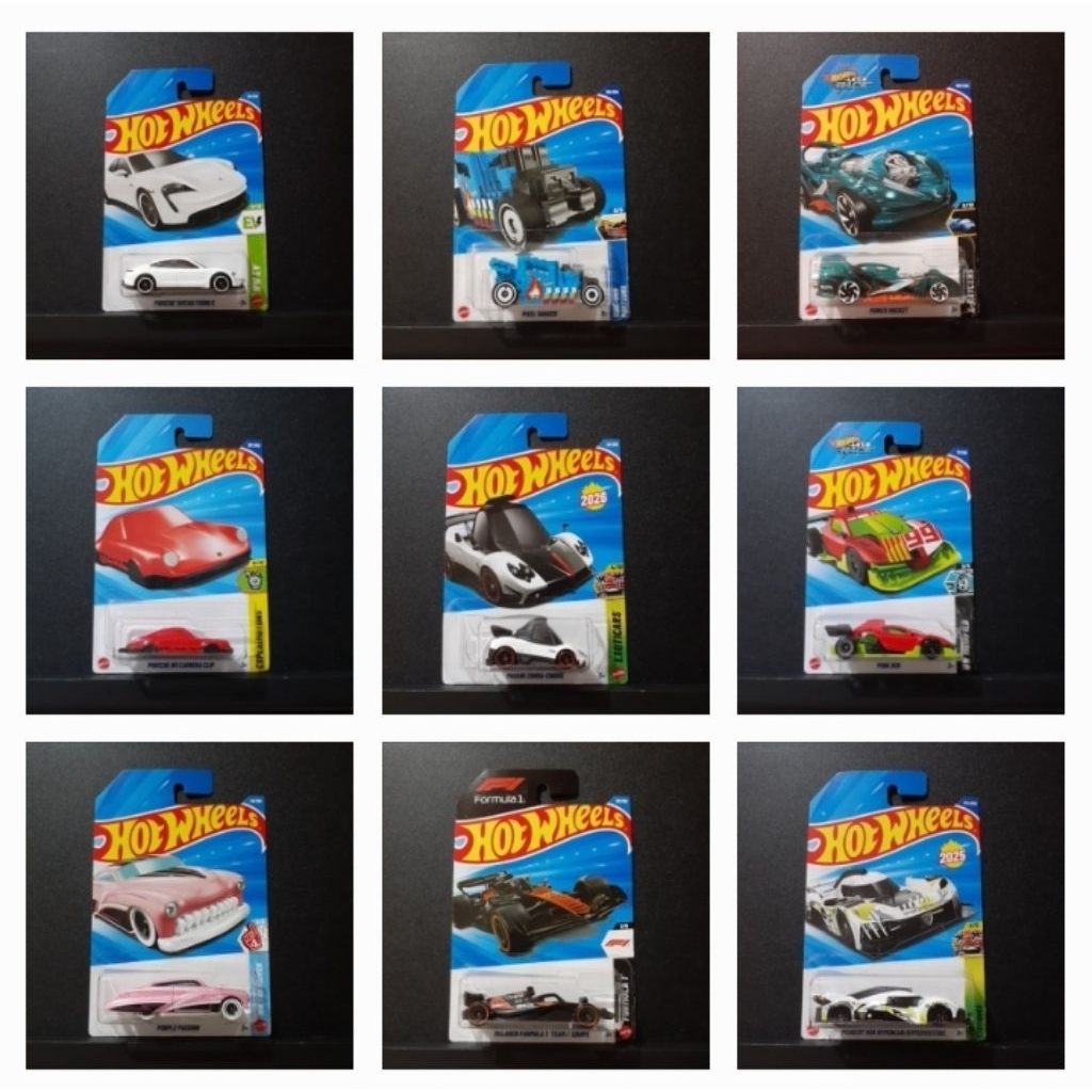 Hotwheels HW Hot Wheels McLaren Formula 1 Teeam/Equipe Porsche Taycan Turbo S Pixel Shaker Power Roc