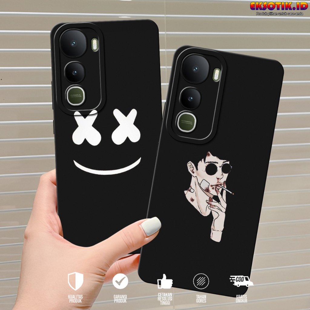 เคส VIVO Y400 - เคสโทรศัพท์ VIVO Y400 - เคสแฟชั่นล่าสุด - VIVO Y400 Silicone - Cool Cute Motif - เคส