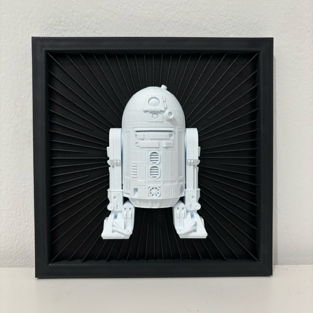 3D Art Deco ตกแต่ง Starwars R2D2 R2-D2 ตกแต่งผนัง