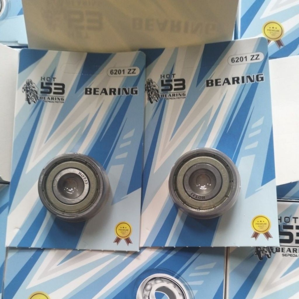 ราคา 10 ชิ้น // BEARING 6201ZZ HOT-53 LAKER LAHAR WHEELS 6201 ZZ