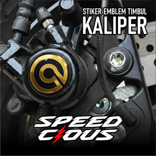 สติ๊กเกอร์สัญลักษณ์คาลิปเปอร์รถจักรยานยนต์ลายนูน Brembo 3D