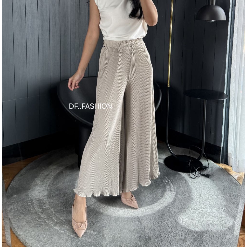 WAVY UMBRELLA LIDI PLISKET PANTIES / กางเกง Lidi Plisset ยาว | กางเกง Plessket ผู้หญิง ร่มยาว Fit to XL
