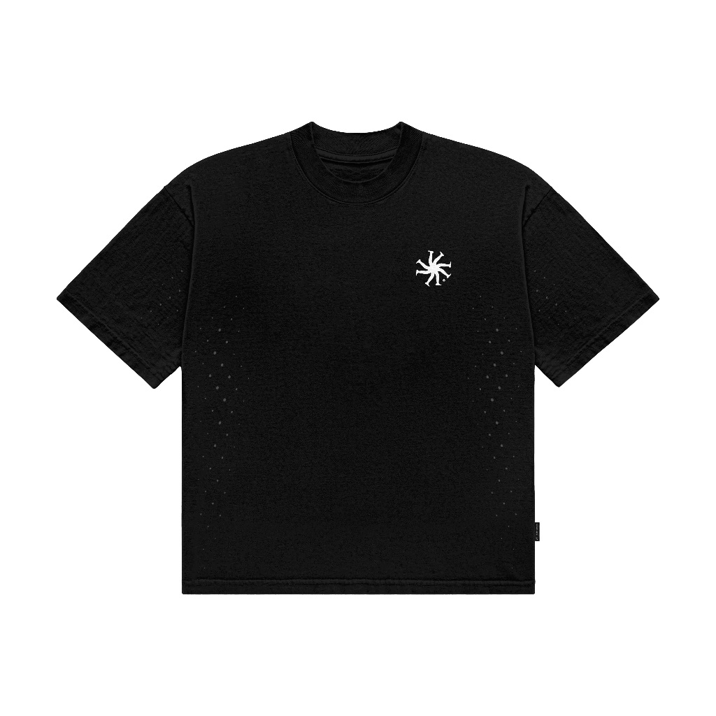 HLWN Running เสื้อยืดแขนสั้น Boxy สีดํา - Hazel