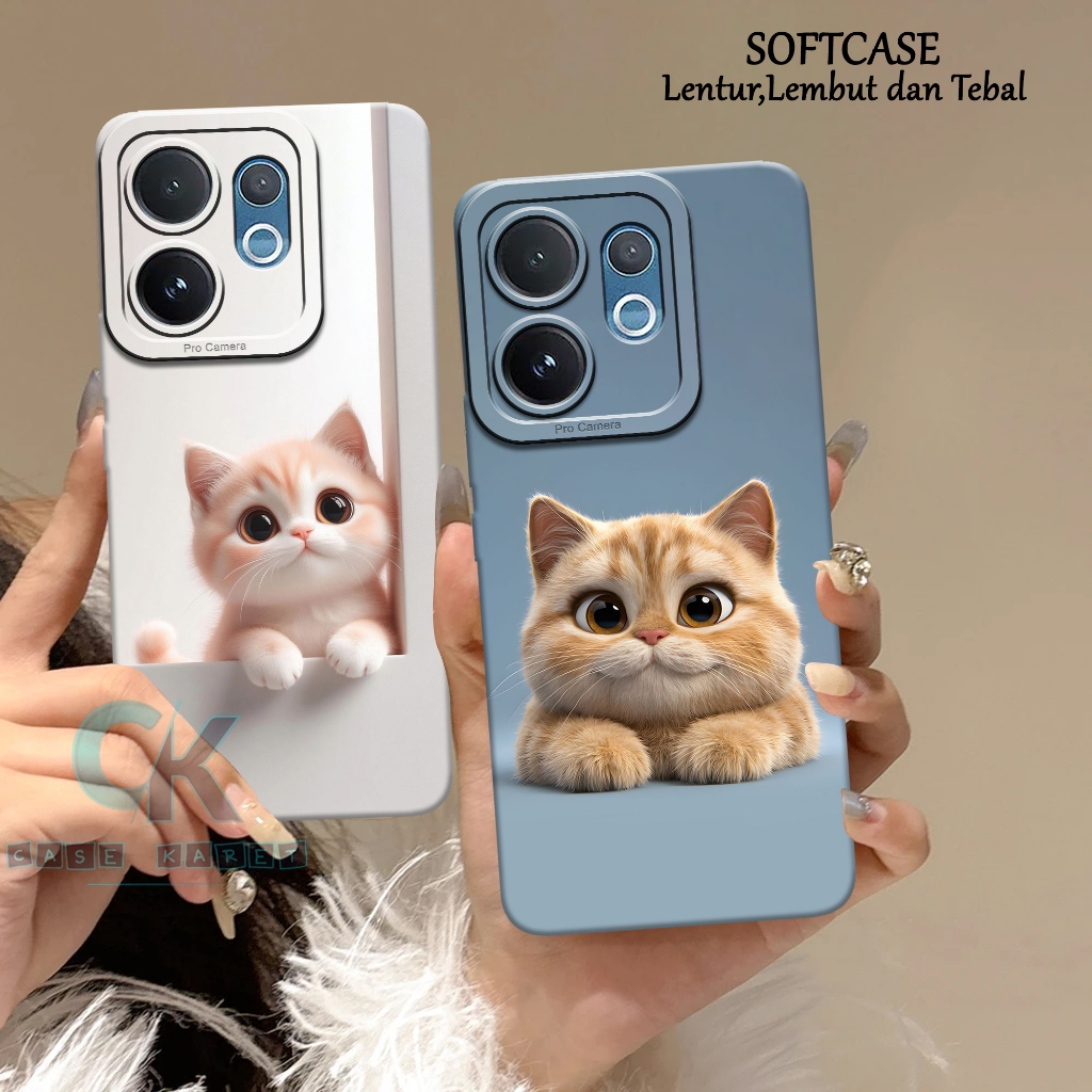 Soft Case Hp Vivo V60 5G 2025 - เคสแมวน่ารัก - Vivo V60 Lite 4G/5G V50 5G V50 Lite 4G/5G V40 5G V40 