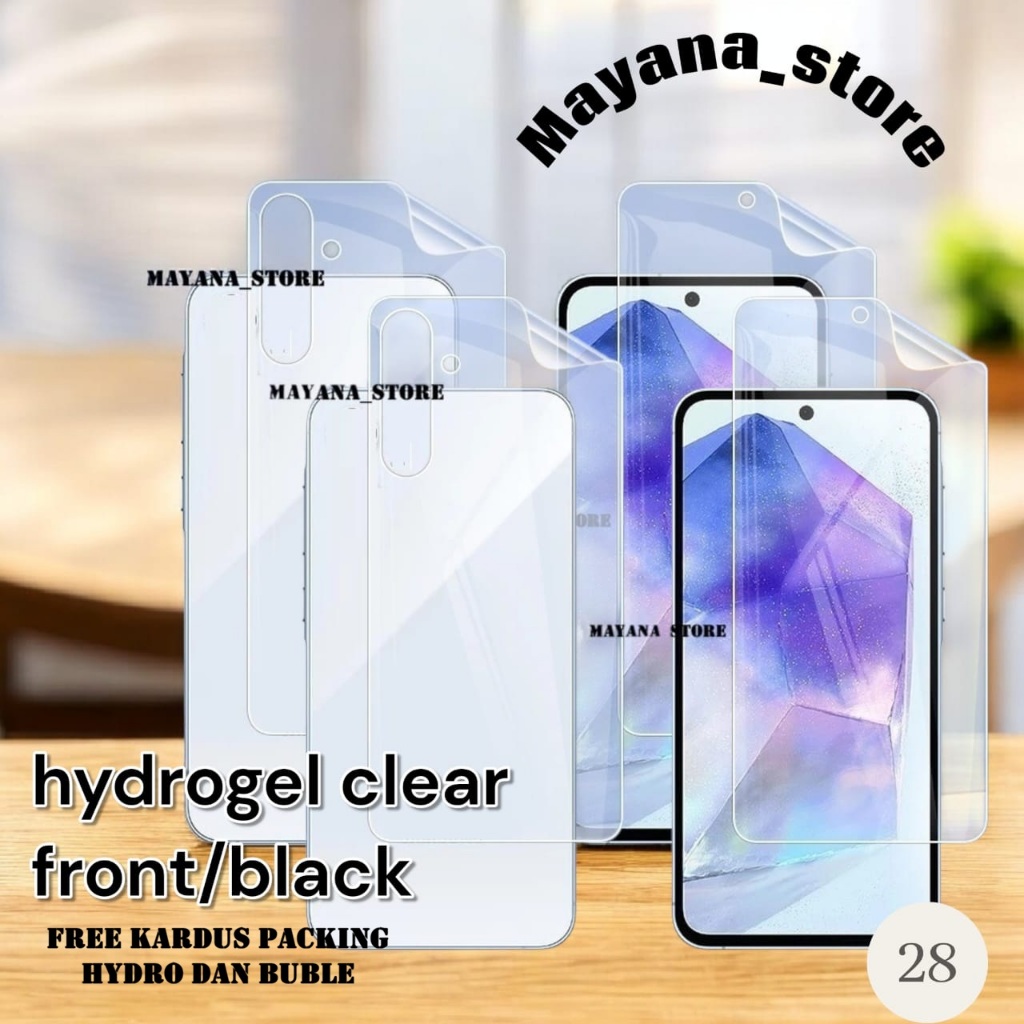 28- Hydrogel Clear ด้านหน้า/ด้านหน้า OPPO RENO 15 15F PRO 14Pro 14F 14 13F 13 13 PRO X8PRO 12 PRO 12