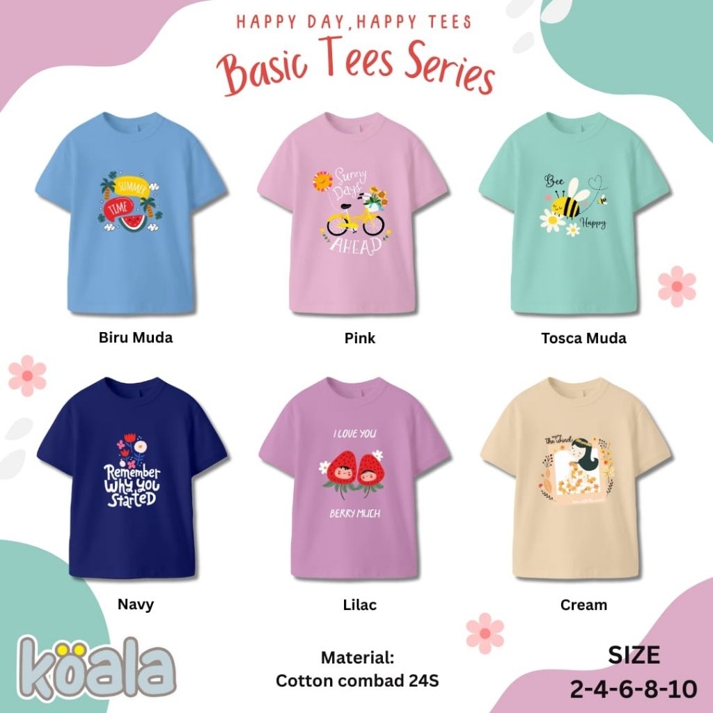 BASIC TEES SERIES KOALA / เสื้อยืด KOALA / GIRLS เสื้อยืด
