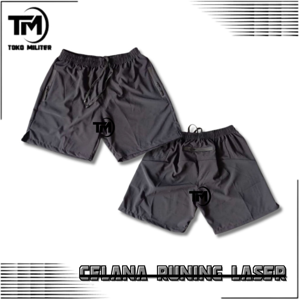 RUNNING PANTS / SPORTS / LASER MODEL / RUNNING THICK PLAIN BLACK