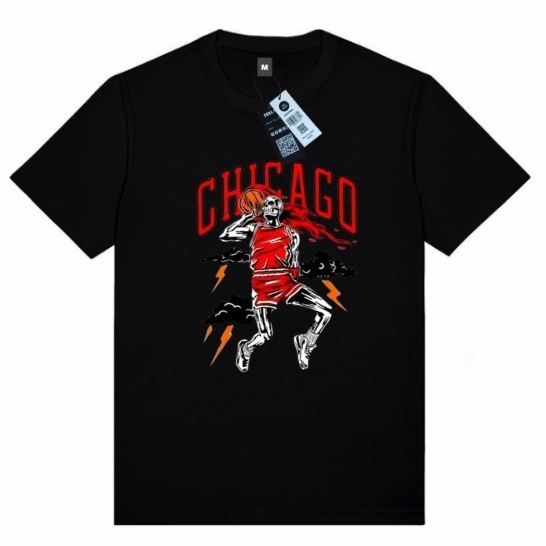 Chicago Basketball Mens Black Premium Unisex T-Shirt / Aesthetic Mens T-Shirt