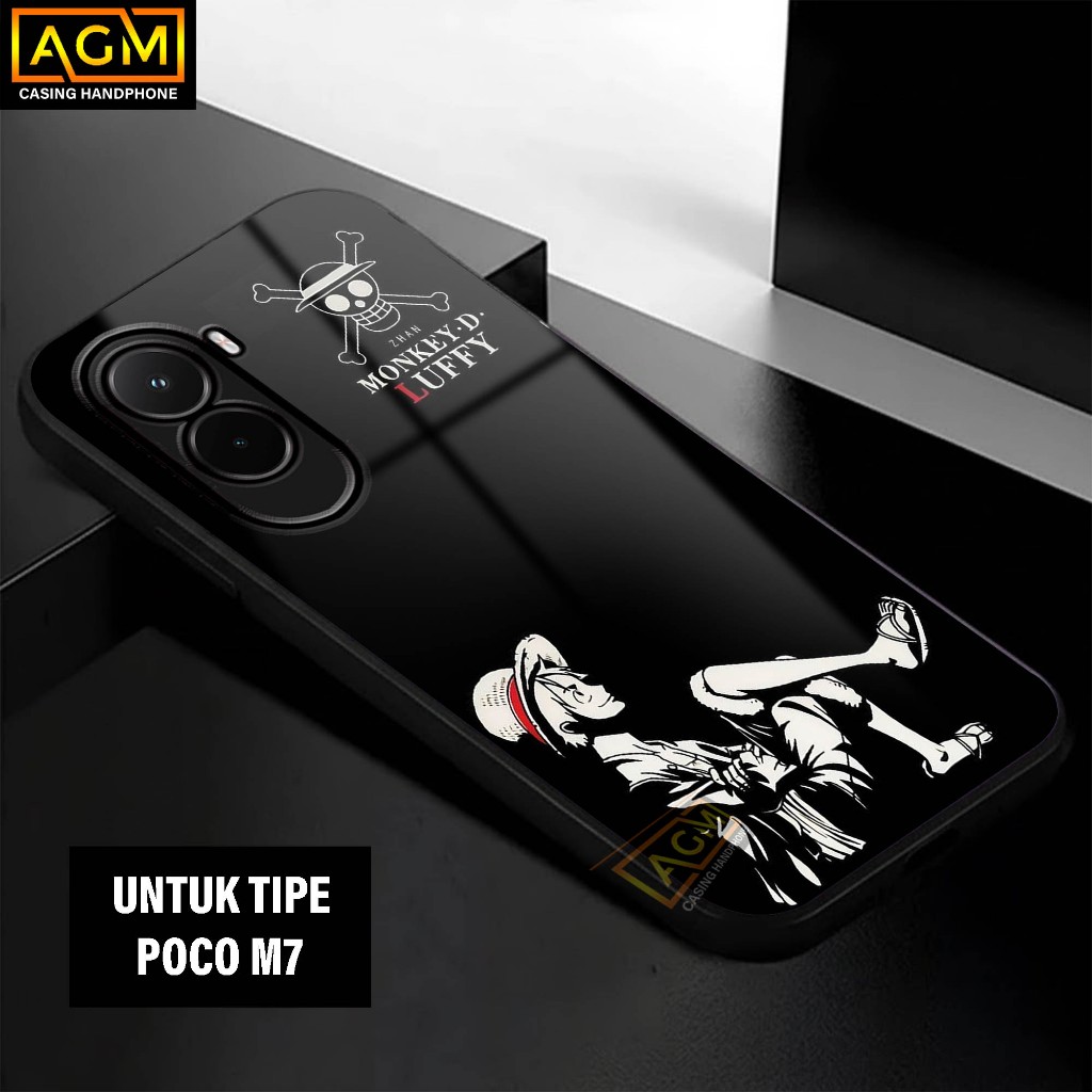 เคส Xiaomi Poco M7 - เคส Softcase Glossy ใหม่ Hp Poco M7 [Motif Onepice2] - เคส AGM เคสกระจก softcas