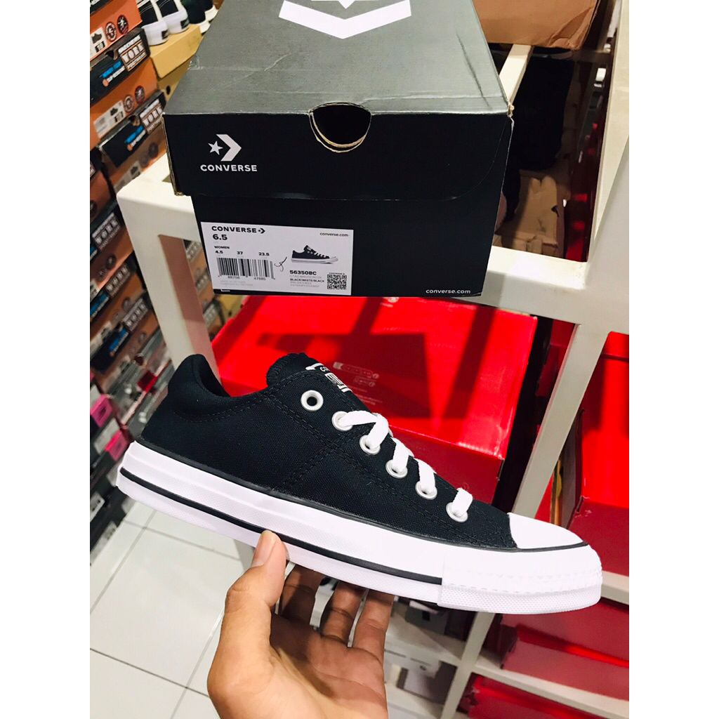!! CONVERSE DISON BLACK WHITE LOW [A10637C] รองเท้าผู้หญิงดั้งเดิม/CASUAL/SNEAKERS