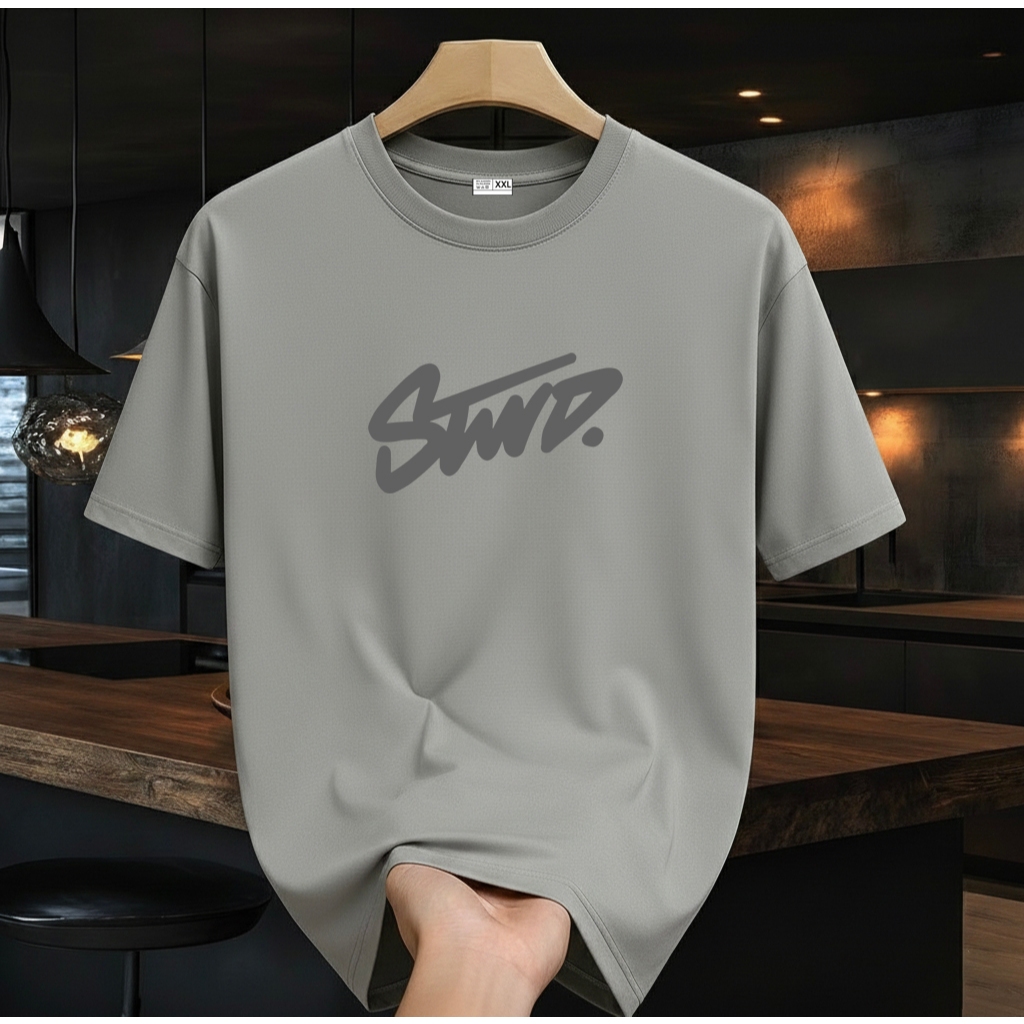 เสื้อยืดแขนสั้นผู้ชายและผู้หญิง / เสื้อเงิน STWD / คุณภาพระดับพรีเมียม 24s Combed Cotton Distro เสื้