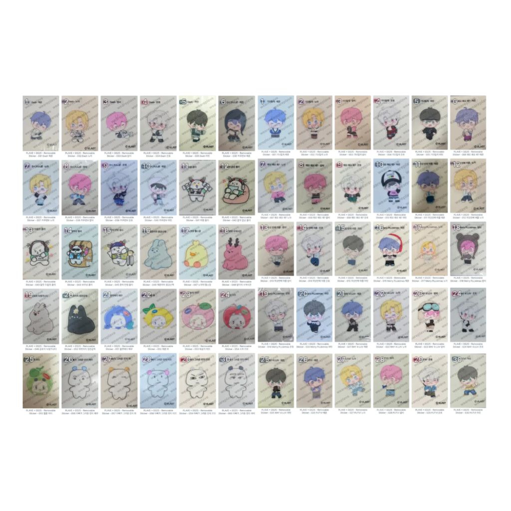 [READY] สติ๊กเกอร์ PLAVE X GS25 YEJUN NOAH BAMBY EUNHO HAMIN SEMI POP UP SPECIAL EVENT COLLAR PC PHO