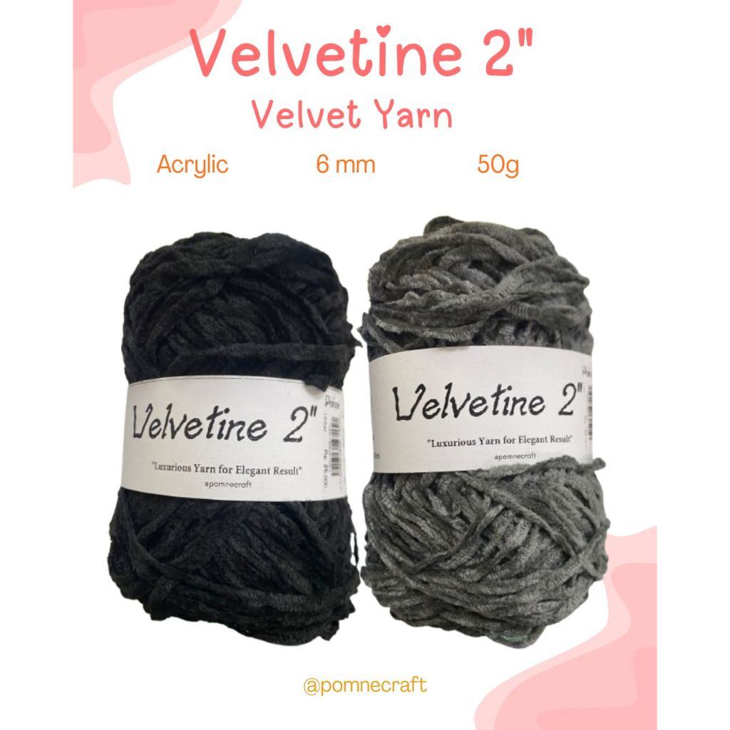ใหม่!! VELVET YARN 2MM