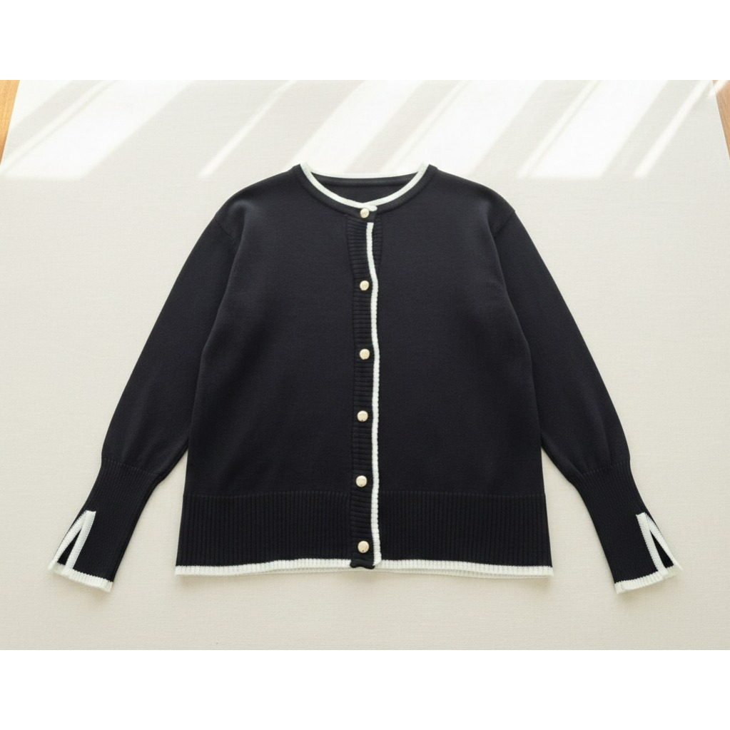 CARDIGAN ถักผู้หญิงเกาหลี VERSATILE EVERYDAY CARDIGAN
