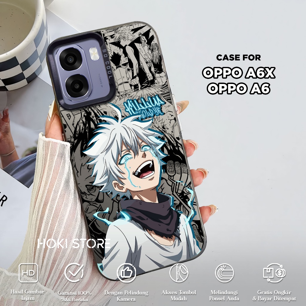 OPPO A6X OPPO A6 CASE - HUNTER X HUNTER Motif - HYBRID IMD PLATE PREMIUM GLOSSY SO COOL - Softcase h