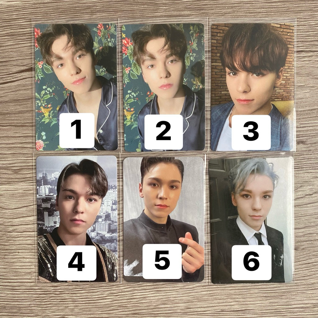[REPRICE] SEVENTEEN VERNON PHOTOCARD OFFICIAL svt pc scoups cheol kkuma cimmu cheol fit การ์ดสะสม cx