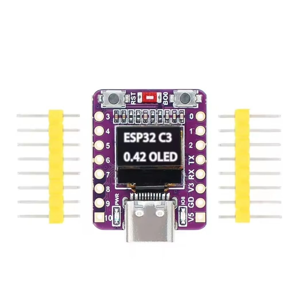 ESP32-C3 บอร์ดพัฒนา OLED พร้อมโมดูล OLED ขนาด 0.42 นิ้วเสาอากาศเซรามิค wifi บลูทูธ ESP32 supermini บ