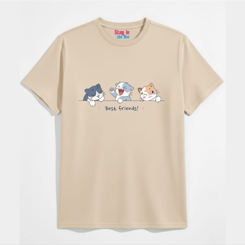 STL STL STL STL|Meow best friend พรีเมี่ยม คอตตอน หวี 30s เสื้อผ้าผู้หญิง