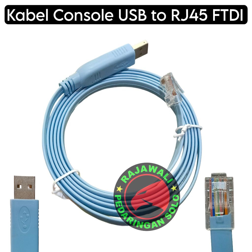 FTDI USB A Male To RJ45 Male Console Cable - Cisco Mikrotik Router Switch Cable