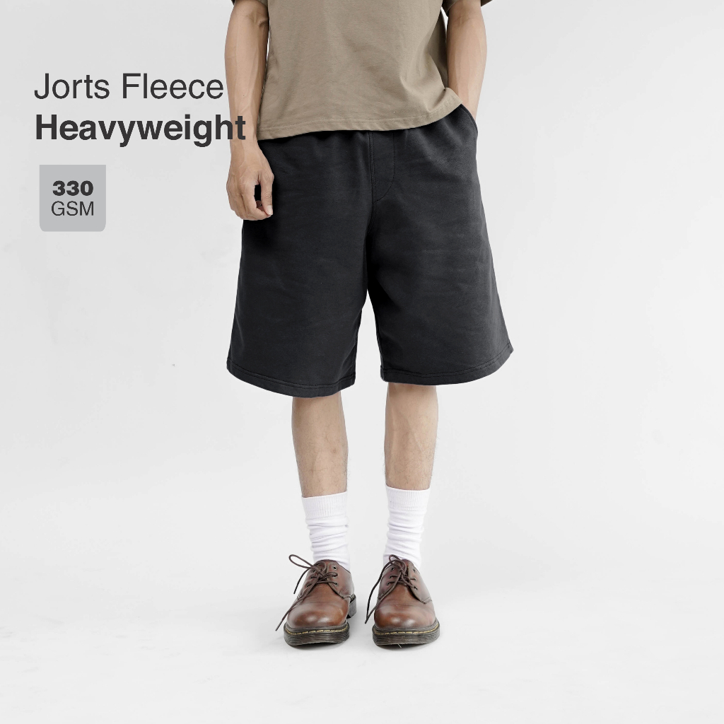 Cottonsupply Heavyweight Sweat Jorts Short Pants Fleece กางเกงขาสั้นหนาสําหรับทุกเพศ