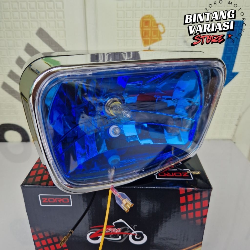 YAMAHA RX KING HEADLIGHT RESCTOR COSTUME BLUE MICA ZORO นําเข้า
