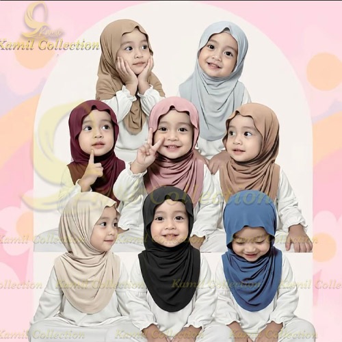 Mil.Collection Hijab Havva Jilbab Meleyot Bergo Huma Mleyot Instant Spandex Jersey Hijab Huma Meleyo