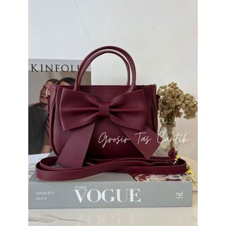 Tas Wanita Aqeela Slingbag Tas Kondangan Pita cantik Tali Panjang Pendek 1 Ruang Mewah dan Elegan